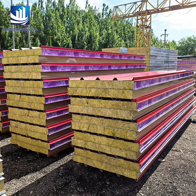 The building uses sandwich panels (6)