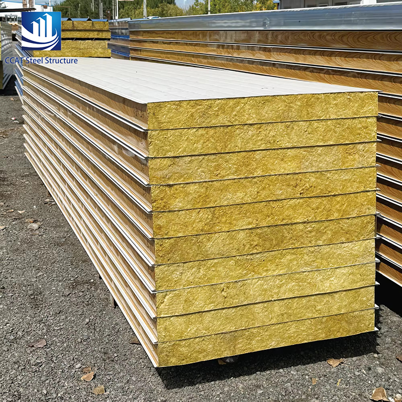 The building uses sandwich panels (25)