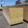 High-Performance Waterproof PU Sealing Rock Wool Sandwich Panel for Indoor Stadium Roofing