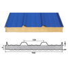 Durable Thermal Insulated Rockwool Sandwich Panel for Roof Installation